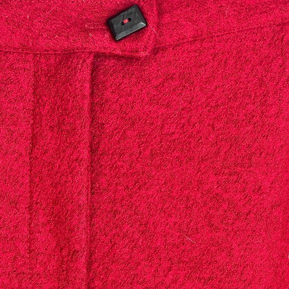 Vintage Jacques Ruc Red Wool Blend A Line Full Skirt 8 - Picture 4 of 10